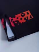 MANTO leopard FIGHT SHORTS-black
